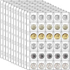 330 Pockets Coin Binder Collection Supplies Pages, Standard 9 Hole Coin by Xxmbbjy