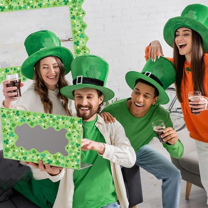 69 Feet St Patricks Day Bulletin Board Decorations Lucky Green Shamrock Clover - Image 4