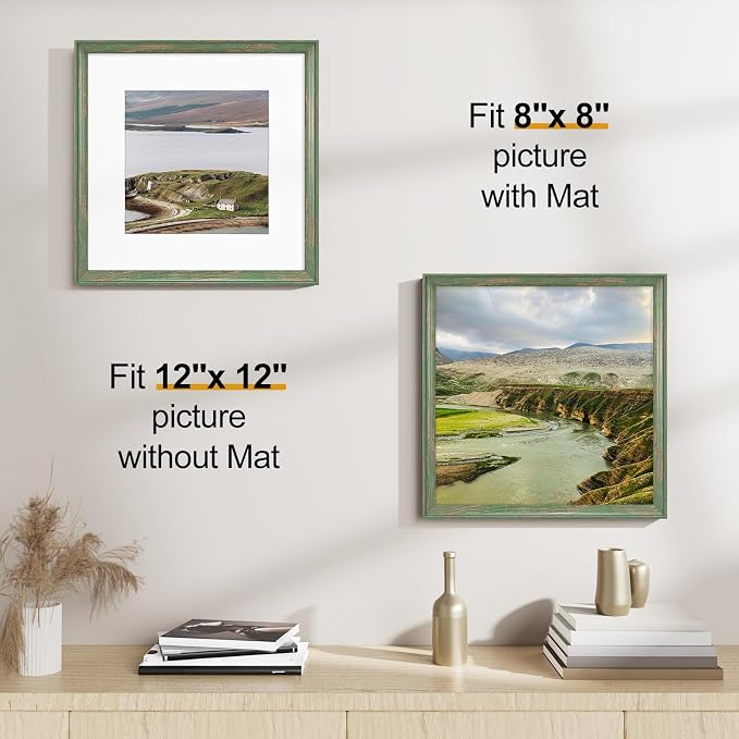 Vittanly 12x12 Picture Frames Set of 2, Ornate Vintage Photo Frame - Image 4