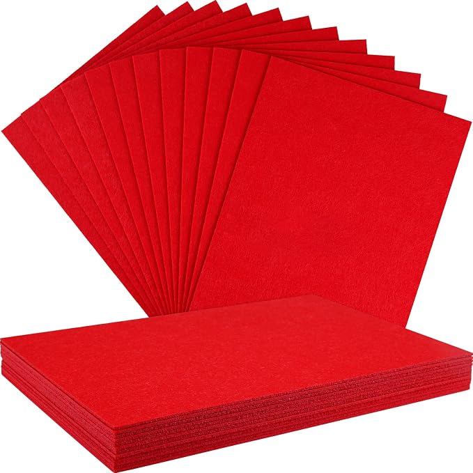 NEBURORA 12 Pcs 2mm Thick Stiff Felt Sheets by NEBURORA