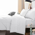CozyLux King Size Comforter Set White - Image 9