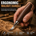 Deluxe Wood Carving Kit, High-Carbon Steel Knives, Safety Gloves, Woodworking - Image 5