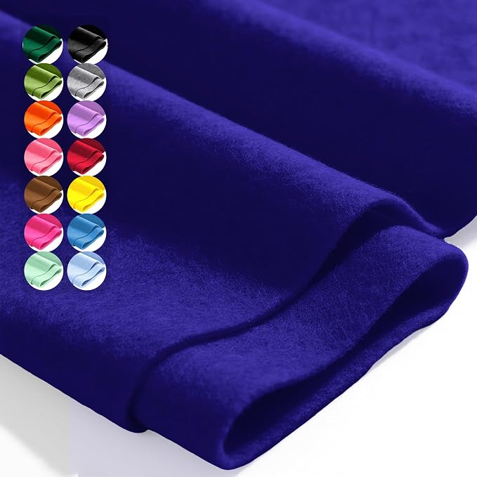 Royal Blue 36" X 36" Felt Fabric Sheet by Luceinvita