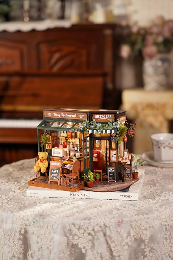 Rowood Miniature House Kits for Adults, DIY Mini House Building Set, Wooden - Image 2