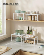 SONGMICS Cabinet Organizer Shelf, Kitchen Storage, Spice Rack, Expandable - Image 2