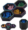 Magnetic Board Game Storage Trays, Hexagonal Modular Organizer, Flexibility by Unknown