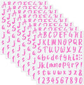 Outus 576 Pcs 8 Sheets Letters Stickers Vinyl Alphabet Number Decals Back to by Outus