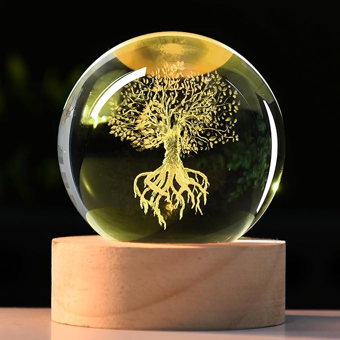IFOLAINA Tree of Life Crystal Ball Birthday Gifts by IFOLAINA