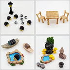 Cayway Outdoor Fairy Garden Miniatures Mini Zen Garden Accessories, Artificial - Image 8