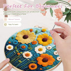 yesJRL Needle Felting Kits Beginners, Natural Landscape DIY Wool Needle Felting - Image 4
