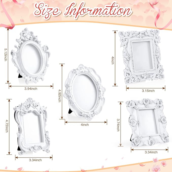 Maitys 50 Pcs Mini Picture Vintage Frames - Image 2