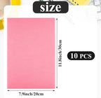 10PCS Pink Self Adhesive Felt Fabric Sheets Sticky Felt Sheets - Image 2