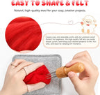 3.53oz Wool Roving: Needle Felting Wool White Roving Wool Felting Supplies Pure - Image 3