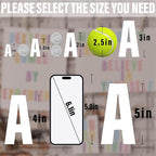 Letter Stickers, Mailbox Numbers, 4 Inch Waterproof Vinyl Alphabet | 4 Inch - Image 6