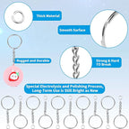 PAXCOO 150Pcs Split Key Chain Rings - Image 6