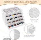 Rock Display Case, Rock Collection Box, 90 Grid Rock Collection Display Case - Image 3