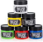 Falling in Art Fabric Screen Printing Ink Set, 4-Ounce Permanent Fabric Paints by FallinginArt
