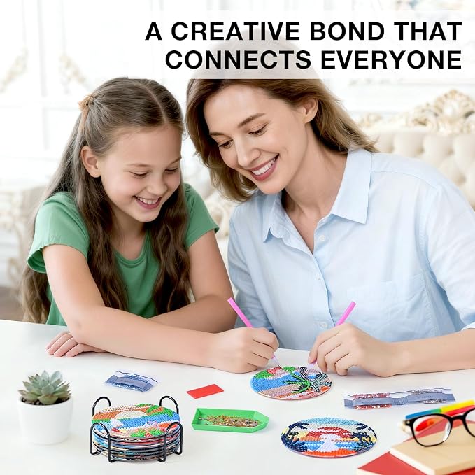 Beach Diamond Art Painting Coasters Kit - Image 4