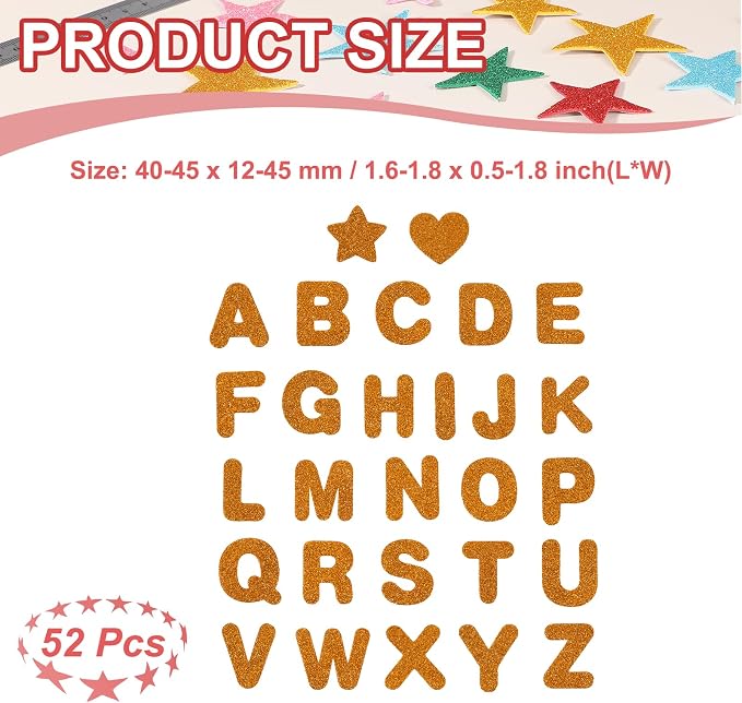 PATIKIL Alphabet Foam Stickers - Image 2