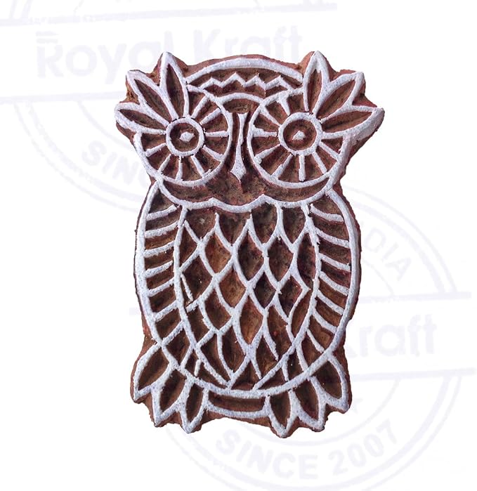 Royal Kraft Wooden Stamps DIY Fabric, Henna Printing Blocks THDtag035 - Image 3
