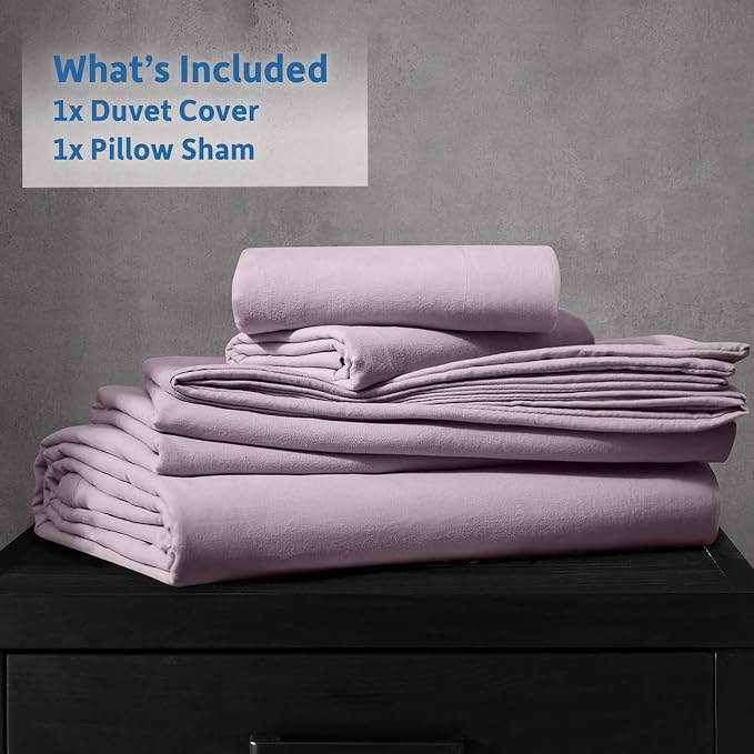 Nestl Dusty Purple Duvet Cover King Size - Image 9