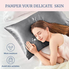 BEDELITE Satin Pillowcase for Hair and Skin, Super Soft and Cooling Similar to - Image 3