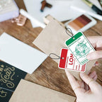 GLOBLELAND Travel Label Ticket Background Clear Stamps - Image 5