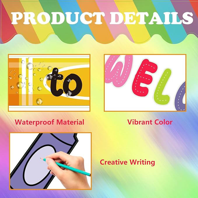 79 Pcs Welcome Back to School Bulletin Board Decorations | Welcome to Our Pack - Image 3