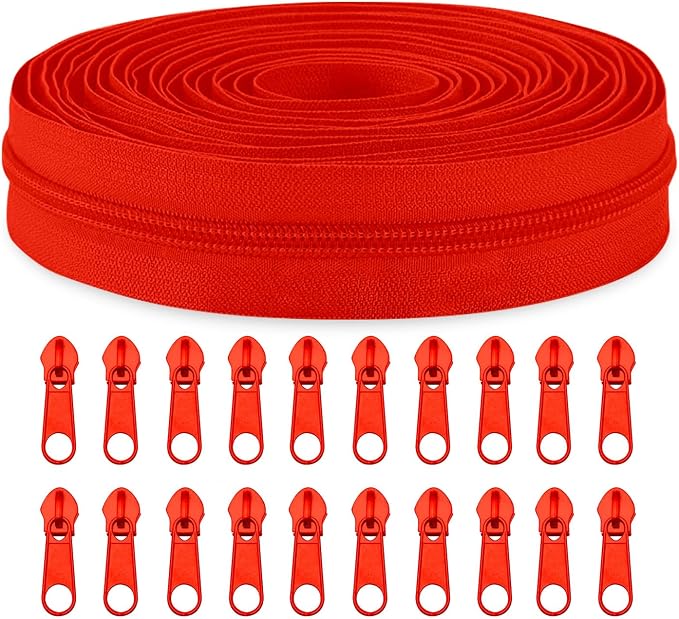 Sawoake #5 Nylon Coil Zippers by The Yard Bulk 10 Yards by Zipper