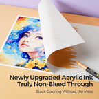 60 Colors Acrylic Paint Markers, Direct Liquid Acrylic Paint Marker Pen - Image 3