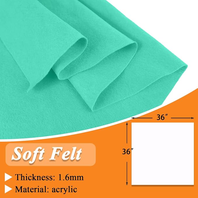IONTACH 36" X 36" Soft Felt Fabric 1.6mm Thick | Felt Sheets - Image 3