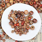 300pcs Mixed Painted Drum Wood Spacer Beads, BetterJonny Barrel Wood Beads - Image 4