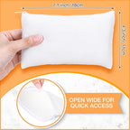 Reginary 80 Pack Canvas Zipper Makeup Bags Bulk Pencil Pouches Blank DIY Craft - Image 2