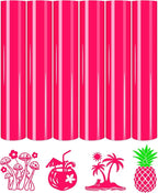 Tintnut Hot Pink Neon Heat Transfer Vinyl, easy cut & weed, stretch washable by Tintnut