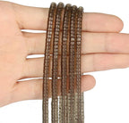 150Pcs 4×2mm Natural Smoky Quartz Spacer Stone Beads - Image 3