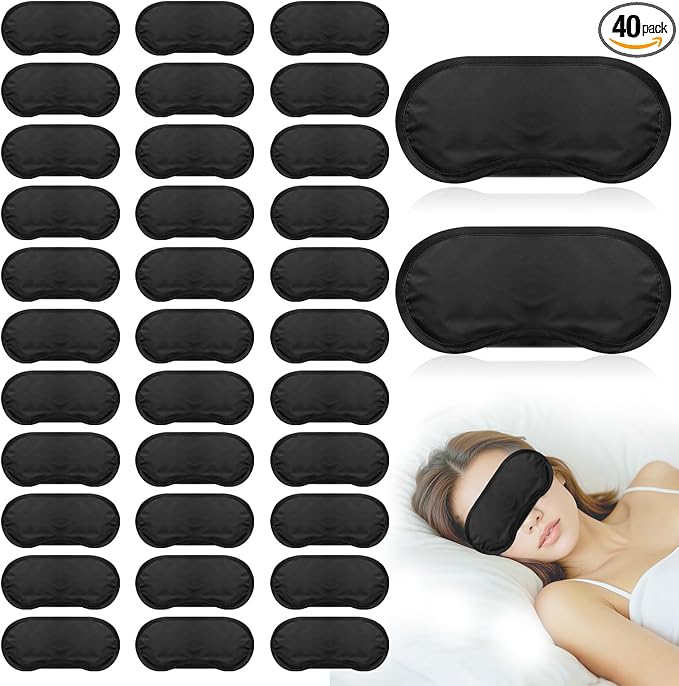 40 Pcs Eye Mask Sleep Masks Bulk Blindfolds by lipetol