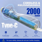Blue Cordless Hot Glue Gun, 6s Fast Preheating, Auto Dispensing Dripless - Image 4
