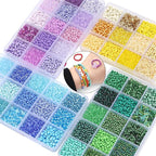 15 Color Glass Seed Tube Bugle Beads Bracelet Jewelry Making Kit, small - Image 5