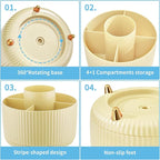 Marbrasse Desk Organizer, 360-Degree Rotating Pen Holder, Desk Organizers and - Image 4