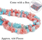456 PCs Natural Chip Stone Beads, 5-8mm Irregular Multicolor Gemstones Loose - Image 4