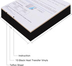JANDJPACKAGING Black HTV Heat Transfer Vinyl - Image 2