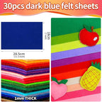 IOOLEEM Dark Blue Felt Sheets, Sewing - Image 2