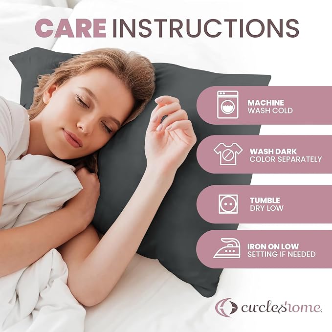CirclesHome Pillow Protectors Single Pack Body Zippered - Image 7