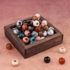 160pcs 12mm Acrylic Mix Color Large Hole Round Beads - Image 2