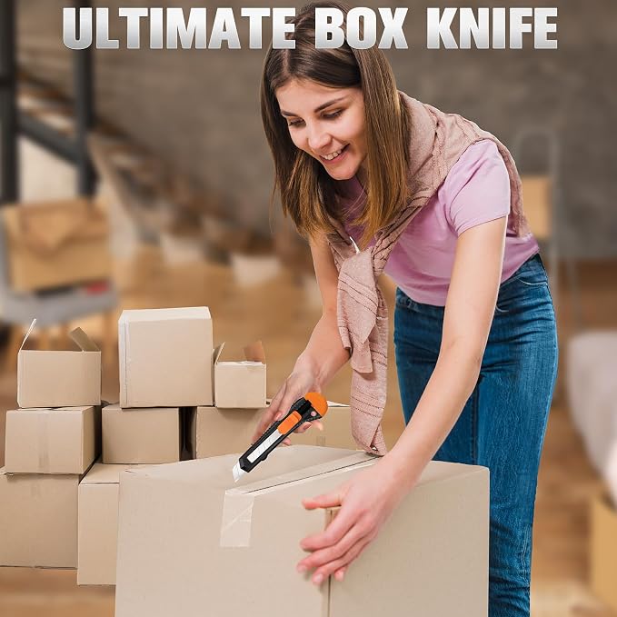 40 Pack Box Cutter Retractable Bulk, Box Cutters, Utility Knife, Box Cutter - Image 6
