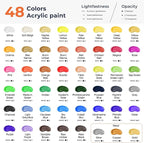 Nicpro 92PCS Acrylic Paint Canvas Set - Image 5