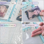 A5 Photocard Binder with 25 Pake 4-Pocket Pages, 6 Ring Photocard Holder - Image 5