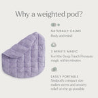 nodpod Body 6.5lb Patented Compact Weighted Blanket I Perfect - Image 4