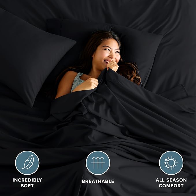 Bare Home Queen Flat Sheet - Image 3