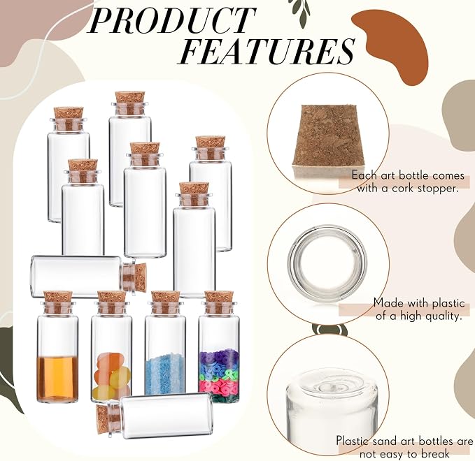 Bokon 100 Packs 15ml Mini Plastic Bottles - Image 3